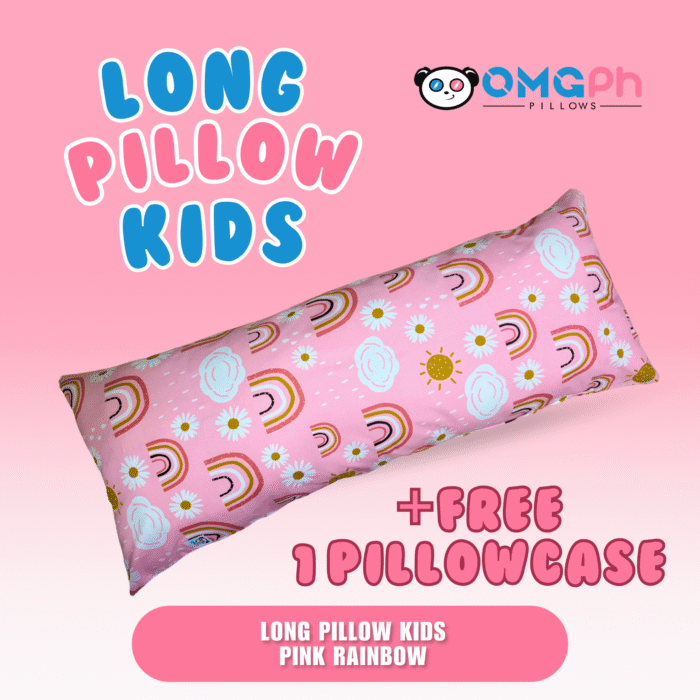 OMGPh Kids Printed Design Long Pillow – Soft Pillow for Girls and Boys