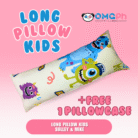 OMGPh Kids Printed Design Long Pillow – Soft Pillow for Girls and Boys