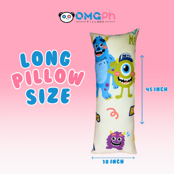 OMGPh Kids Printed Design Long Pillow – Soft Pillow for Girls and Boys