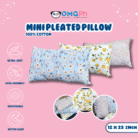 OMGPh Authentic Mini Pleated Cotton Pillow 13"x23" – Soft Comfortable Pillow