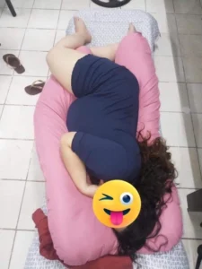 OMGPh Authentic Giant Bundle 5 FT 3.5 Kg Pregnancy Pillow Maternity Pillow - Good for 5ft and up photo review