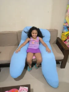 OMGPh Authentic Giant Bundle 5 FT 3.5 Kg Pregnancy Pillow Maternity Pillow - Good for 5ft and up photo review