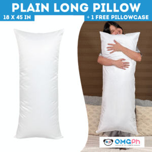 OMGPh Plain Body Long Pillow – 18x45 IN | Buy 1 Pillow Get 1 Punda