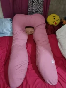 OMGPh Authentic Giant Bundle 5 FT 3.5 Kg Pregnancy Pillow Maternity Pillow - Good for 5ft and up photo review