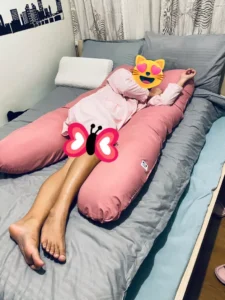 OMGPh Authentic Giant Bundle 5 FT 3.5 Kg Pregnancy Pillow Maternity Pillow - Good for 5ft and up photo review