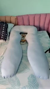 OMGPh Authentic Giant Bundle 5 FT 3.5 Kg Pregnancy Pillow Maternity Pillow - Good for 5ft and up photo review