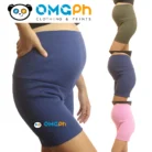 OMGPh Maternity Shorts for Pregnant Women – Stretchable Free Size Comfortable Shorts