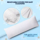 OMGPh Soft Body Pillow – Long Sleeping Pillow for Full-Body Comfort and Support