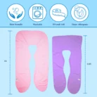 OMGPh Maternity Pillowcase – Cotton Pregnancy Pillowcase for 4.6FT or 5FT Pillow