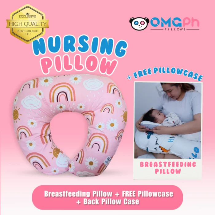 OMGPh Soft Nursing Pillow – Washable Cover for Breastfeeding & Baby Support OMGPh Soft Nursing Pillow – Washable Cover, Baby Support and Comfort Back Pillow