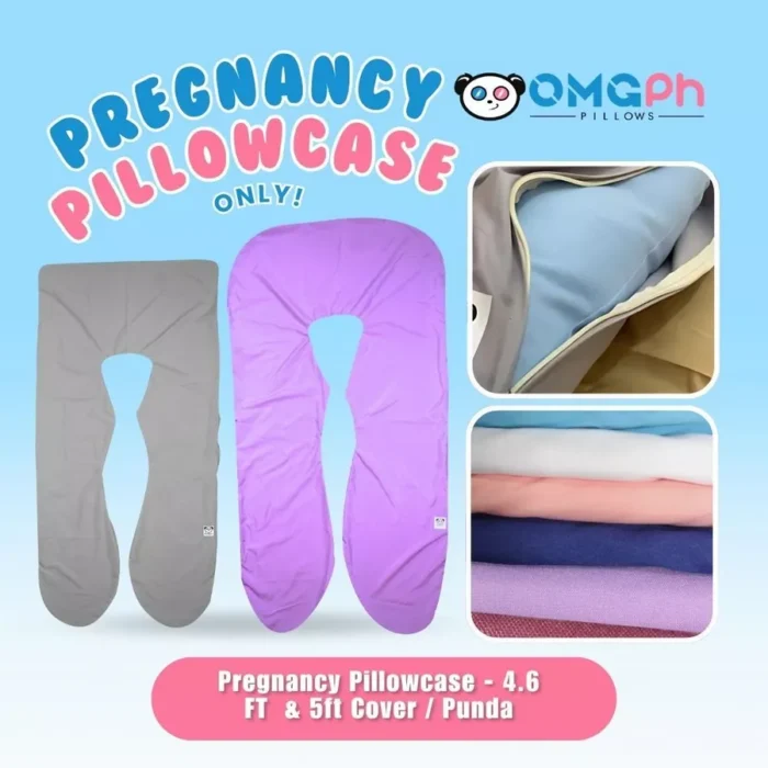 OMGPh Maternity Pillowcase – Cotton Pregnancy Pillowcase 4.6FT/5FT OMGPh Maternity Pillowcase – Cotton Pregnancy Pillowcase for 4.6FT or 5FT Pillow