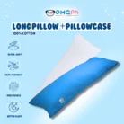 OMGPh Soft Body Pillow 18"x45" Long Sleeping Pillow with Comfortable Support and Free Punda