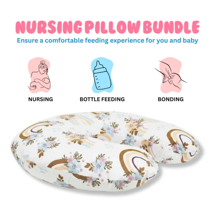 OMGPh Soft Nursing Pillow – Washable Cover for Breastfeeding & Baby Support OMGPh Soft Nursing Pillow – Washable Cover, Baby Support and Comfort Back Pillow