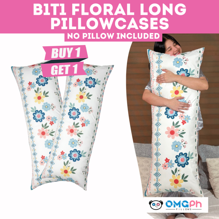 OMGPh 18X45 IN – BUY1 TAKE1 Floral Long Pillowcase – 2 Long Punda