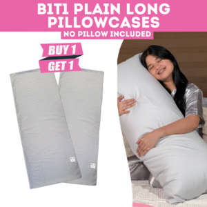 OMGPh 18X45 IN - BUY1 TAKE1 Plain Long Pillowcase - 2 Long Punda