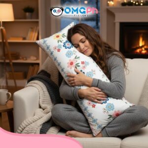 OMGPh Floral Body Mini Size Long Pillow – 13x35 IN | Buy 1 Pillow Get 1 Punda