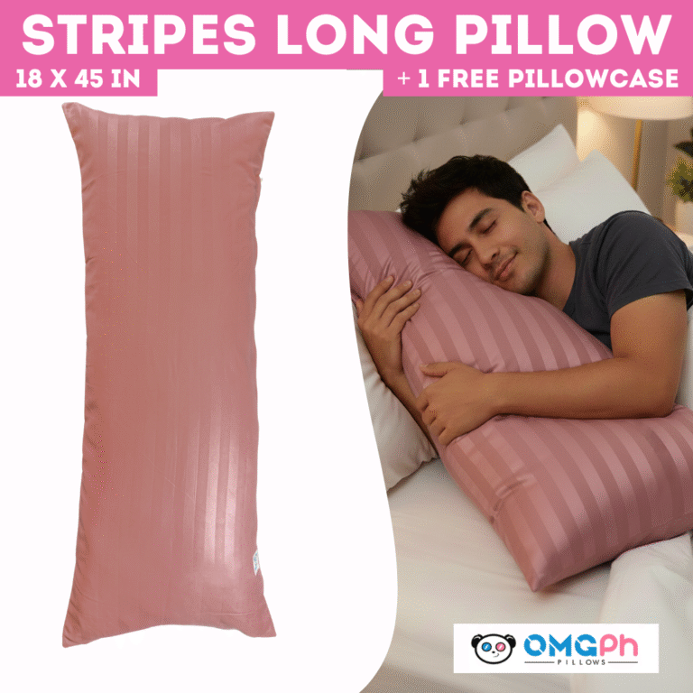 OMGPh Stripes Body Long Pillow – 18×45 IN | Buy 1 Pillow Get 1 Punda