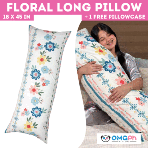 OMGPh Floral Body Long Pillow – 18x45 IN | Buy 1 Pillow Get 1 Punda
